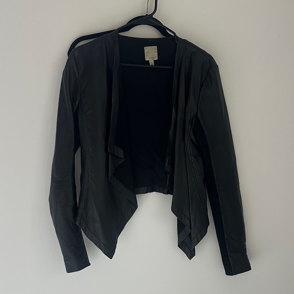 Halogen Black Leather Jacket
